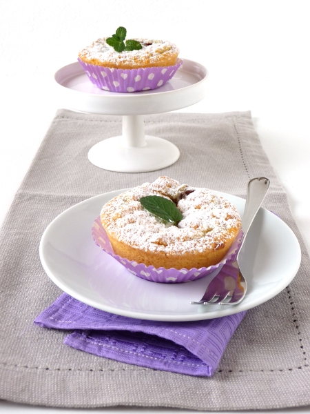 crostatine ricotta, menta e cioccolata