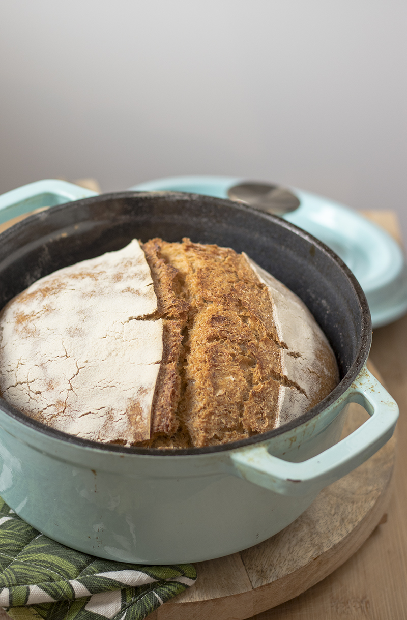 pane rustico cotto in pentola